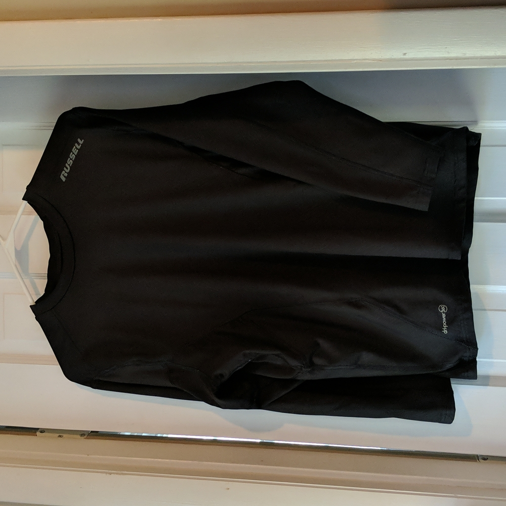 Long sleeve Russell dri-power 360, black